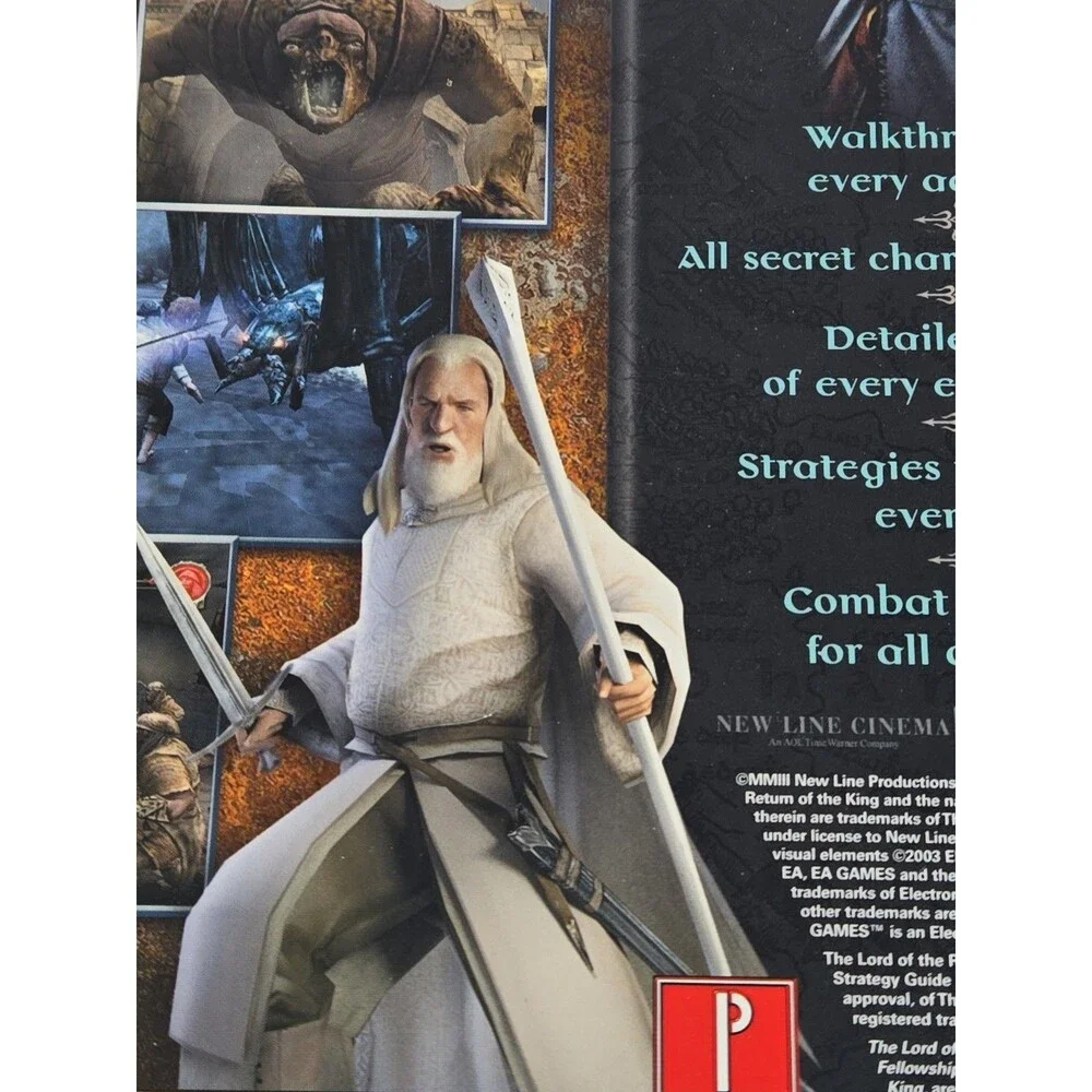 Lord of the Rings Return of the King PRIMA Strategy Guide for PS2, PC, Xbox